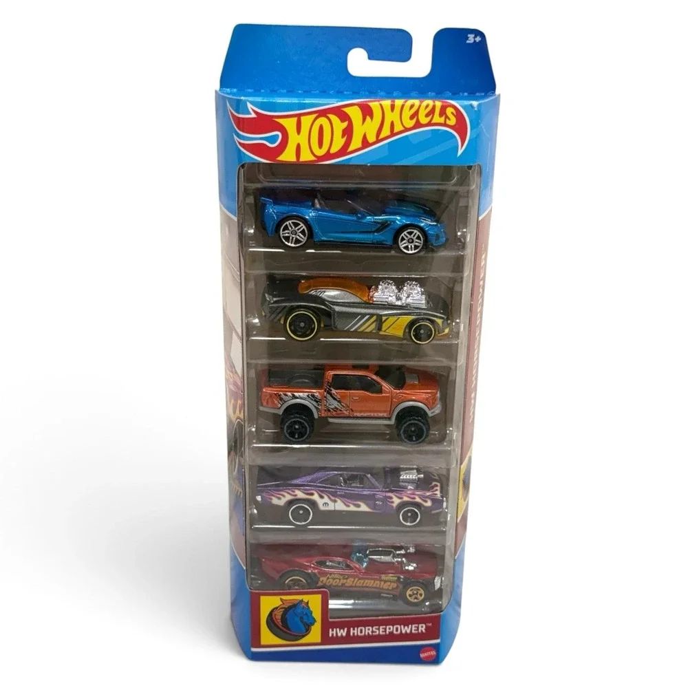Mattel Hot Wheels HW Horsepower 5-Pack 1:64 Diecast Cars - NEW